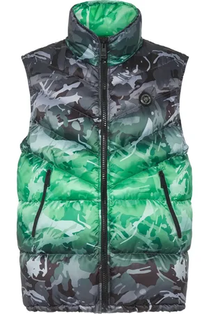 Philipp Plein Camouflage-pattern padded vest