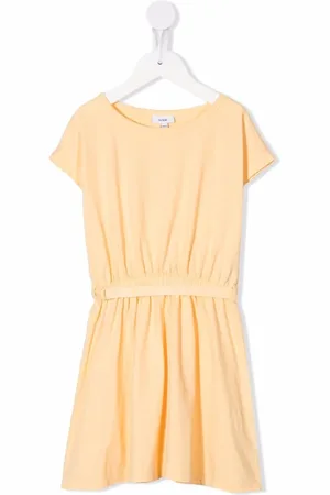 KNOT Striped belted T-shirt dress