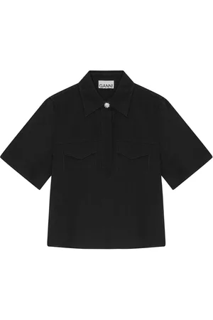 Ganni Twill blouse