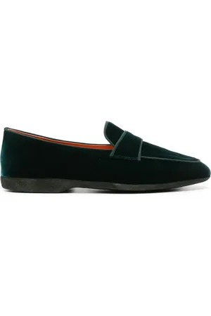 santoni Velvet slip-on slippers