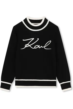 Karl Lagerfeld Signature high-neck jumper