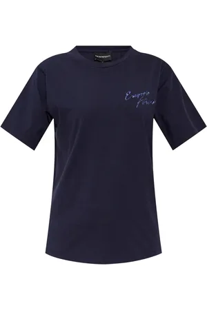 Emporio Armani Logo-embroidered T-shirt