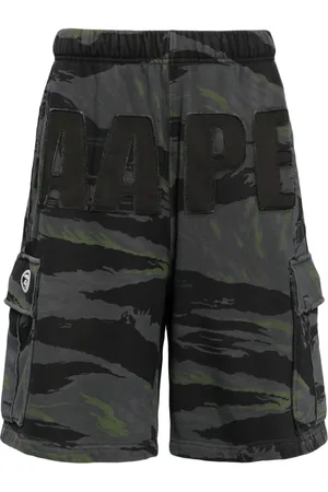 A Bathing Ape Logo-patch cargo shorts