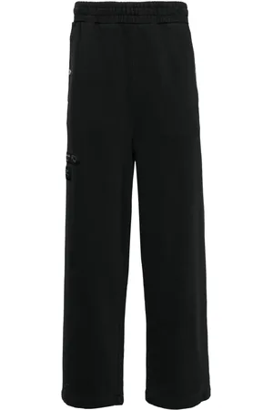 Izzue Logo-patch cotton track pants