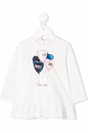 MONNALISA Graphic-print long-sleeve T-shirt