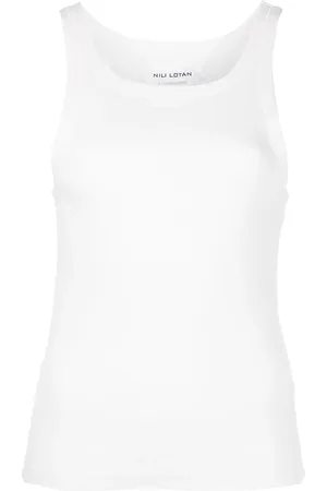 NILI LOTAN Ribbed cotton vest top