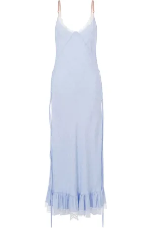 Moschino Lace-trim maxi dress