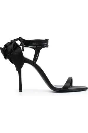 MAGDA BUTRYM 110mm flower satin sandals