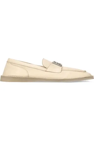 Dolce & Gabbana Logo-plaque leather loafers
