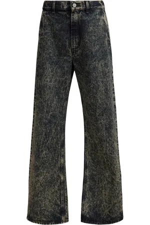 Marni Distressed-effect wide-leg jeans