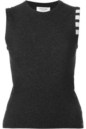 Thom Browne Cashmere stripe detail top