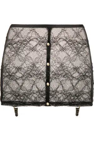 MAISON CLOSE Lace suspender skirt