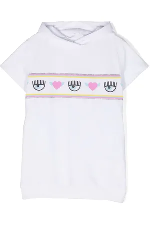 Chiara Ferragni Eyelike-motif hooded dress