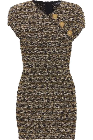 Balmain Lurex tweed minidress