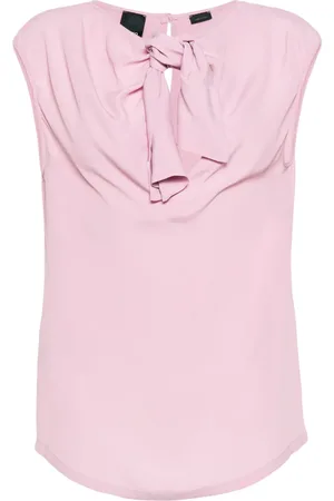 Pinko Knotted crepe blouse