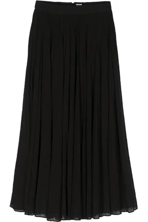 Totême Pliss??-effect organic cotton midi skirt