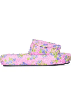 Natasha Zinko Floral-embroidered slides