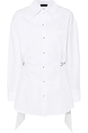MUGLER Chain-detail shirt dress