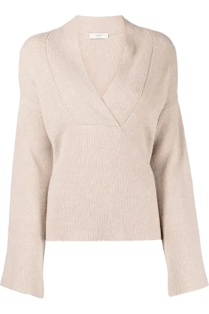 PRINGLE OF SCOTLAND Ribbed-knit shawl-neck jumper