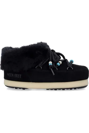 Moon Boot Bead-embellished suede mules