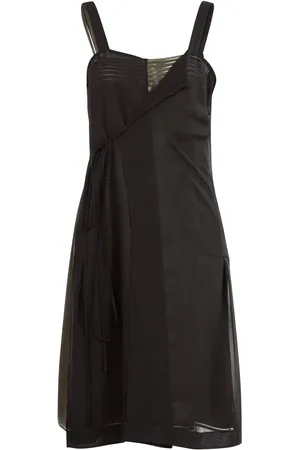 Maison Margiela Embroidered-logo midi dress