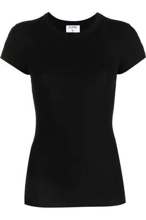 Filippa K Ribbed-knit short-sleeved T-shirt