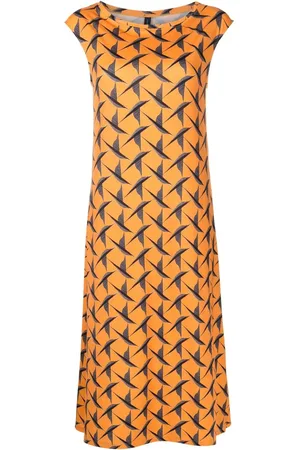 Lygia & Nanny Zababa bird-print midi dress