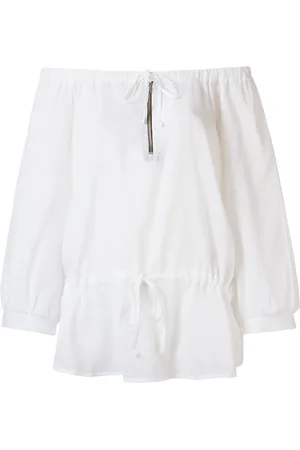 AMIR SLAMA Off-shoulder long-sleeve blouse
