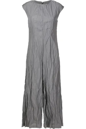 Uma Raquel Davidowicz Crinkled-finish wide-leg jumpsuit