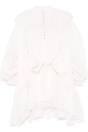 ZIMMERMANN Crush Lace Billow mini dress