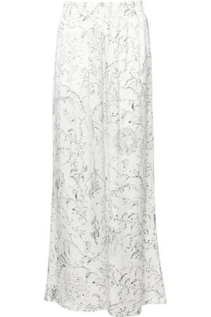 Fabiana Filippi Silk satin flared trousers