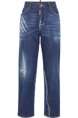 Dsquared2 Distressed straight-leg jeans