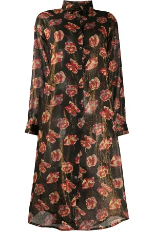 Mes Demoiselles Sheer floral print dress