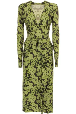 Serafini Floral-print midi dress