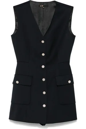 Maje V-neck playsuit