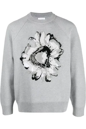 Barrie Cashmere flower-print jumper