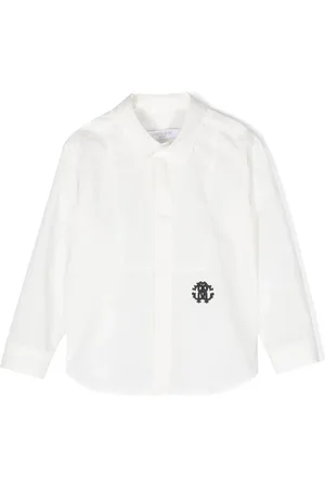 Roberto Cavalli Logo-embroidery cotton shirt