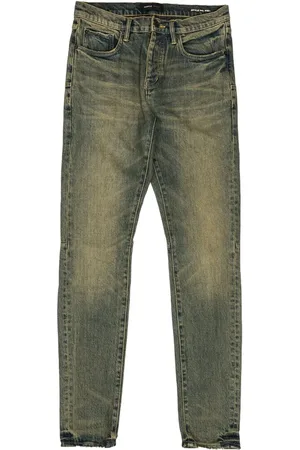Purple Brand Sand Dune Cross "DK Indigo" skinny jeans