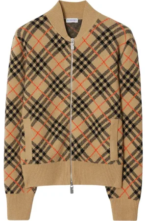 Burberry Cashmere checkered cardigan
