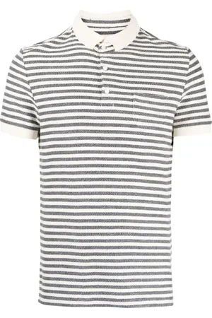 PRIVATE STOCK Stripe-print cotton polo shirt