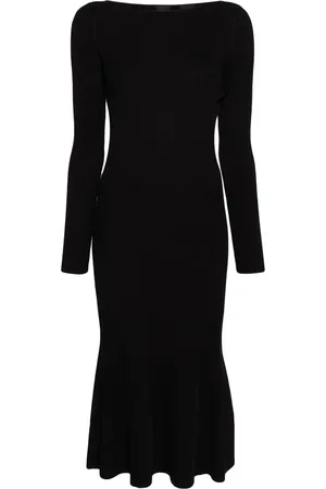 Pinko Ribbed-knit mermaid dress