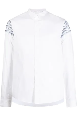 PRIVATE STOCK The Romain embroidered-design shirt