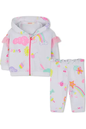 Billieblush Illustration-print tracksuit set (set of two)