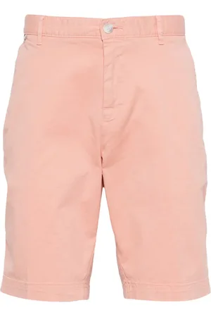 HUGO BOSS Logo-patch cotton-blend shorts