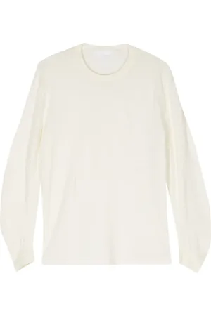Helmut Lang Curve-sleeve fine-knit jumper