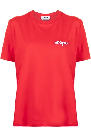 Msgm Chest-logo crew neck T-shirt
