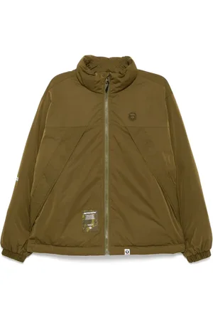 A Bathing Ape Moonface logo padded jacket