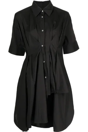 JNBY Short-sleeve asymmetric mini dress