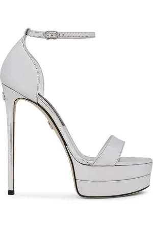 Dolce & Gabbana 145mm mirror-effect platform sandals