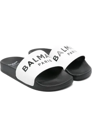 Balmain Logo-print flip flops